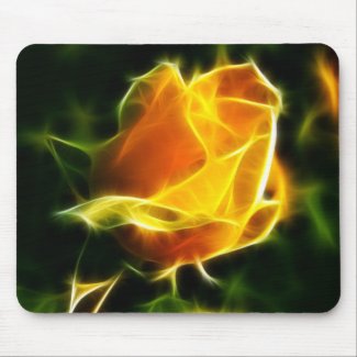 Super Bright Yellow Flower Mouse Pad