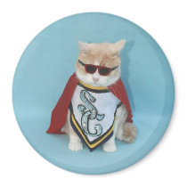 Super Cat magnets by myrtieshuman Super Cat magnets