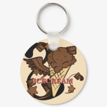 Super Chocolate Ice Cream Keychain