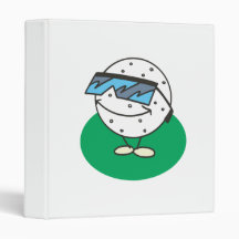 super cool golfball wearing sunglasses binders