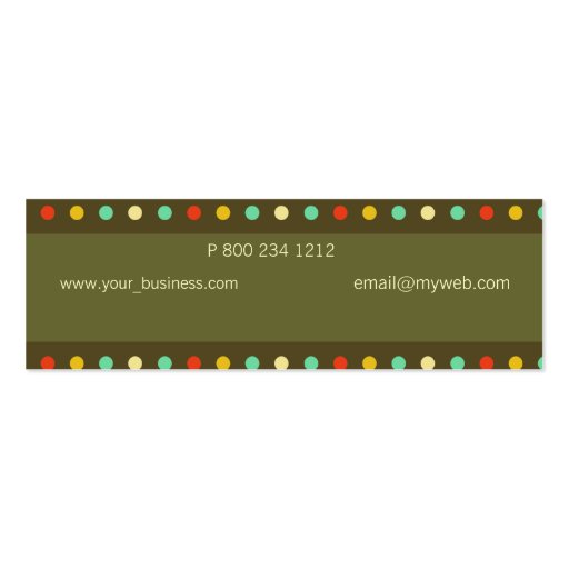 Super Cool Pediatric Doctor Business Card Template (back side)