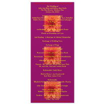 Super Cool Wedding program Invite