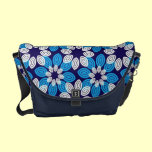 Super Cute Abstract Blue Floral Messenger bag messenger bags