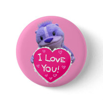 Super Cute Chipmunk Button