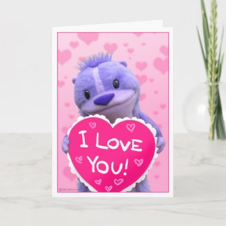 Super Cute Chipmunk Valentine card