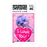 Super Cute Chipmunk Valentine Stamp