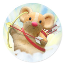 Super Cute Cupid Mouse Sticker by Swazzle Super Cute Cupid Mouse Sticker
