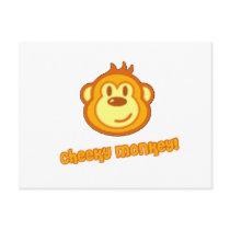 Super Cute Monkey postcards by BouncingBabies Super Cute Monkey postcards