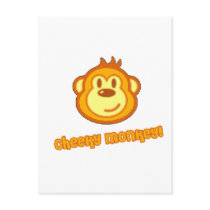 Super Cute Monkey postcards by BouncingBabies Super Cute Monkey postcards