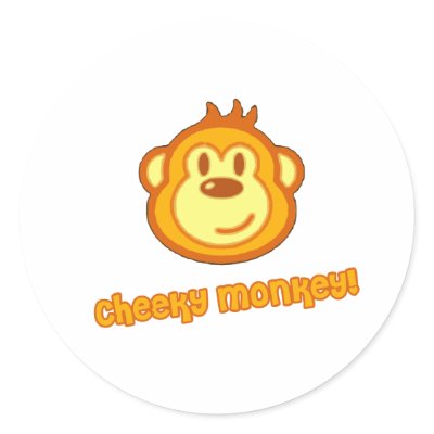 Super Cute Monkey Stickers by BouncingBabies