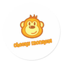 Super Cute Monkey stickers by BouncingBabies Super Cute Monkey stickers