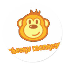 Super Cute Monkey stickers by BouncingBabies Super Cute Monkey stickers