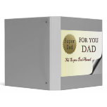 Super Dad Award Binder