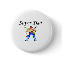 Super Dad (Electric) buttons by TeeZazzle Super Dad (Electric) buttons