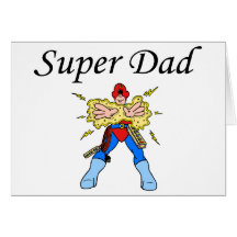 Super Dad (Electric) Greeting Cards