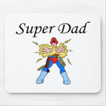 Super Dad (Electric) mousepads by TeeZazzle Super Dad (Electric) mousepads