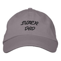 SUPER DAD EMBROIDERED HAT embroidered hats by BEAULAHBABY SUPER DAD EMBROIDERED HAT embroidered hats