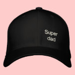 Super dad embroidered hats