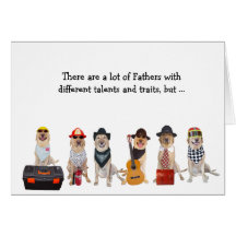 Super Dad Funny Lab/Dog Greeting Card