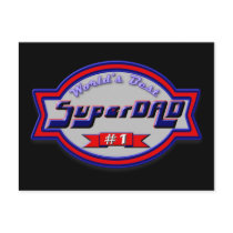 Super Dad Gifts and Super Dad Apparel postcards by janbalaya Super Dad Gifts and Super Dad Apparel postcards