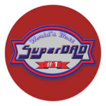 Super Dad Gifts and Super Dad Apparel stickers by janbalaya Super Dad Gifts and Super Dad Apparel stickers