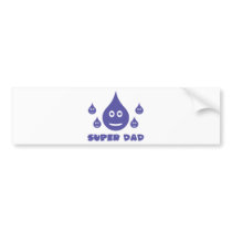 super dad icon bumper stickers