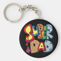 Super Dad Keychain