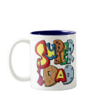 Super Dad mugs by mazcloset Super Dad mugs