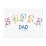 SUPER DAD POSTCARDS