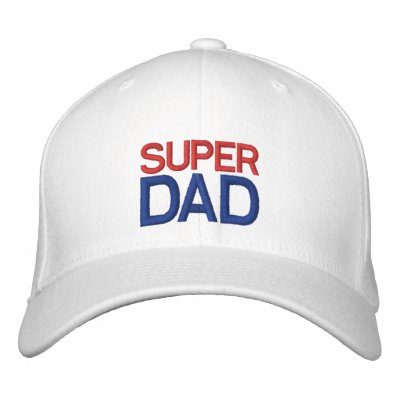 Super Dad - Red White and Blue Hat Embroidered Baseball Caps Super Dad - Red White and Blue Hat Embroidered Baseball Caps