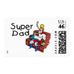 Super Dad (Sleeping) Postage Stamps