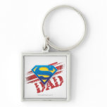Super Dad Stripes Keychains