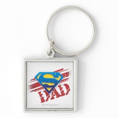 Super Dad Stripes keychains