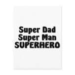 Super Dad Super Man Superhero Post Cards
