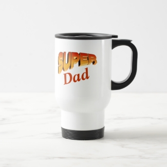 Super Dad Travel Mug Gift for Fathers Customizable