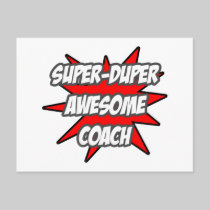 Super Duper Awesome Coach Post Cards