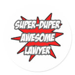 Super Duper Awesome Lawyer stickers