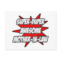 Super Duper Awesome Mother-In-Law postcards
