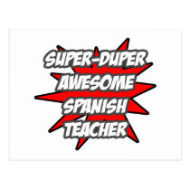 Super Duper Awesome Spanish Teacher postcards