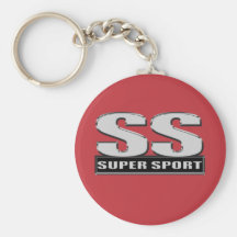 super duper sport red keychain