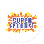 Super Economist Round Stickers
