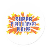 Super Field Hockey Player Stickers