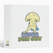 super fun guy fungi mushroom vinyl binder