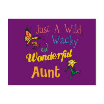 Super Gifts For Aunts Postcard