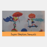 Super Girl and Boy This Book Belongs to Sticker