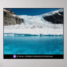 Super glacial lake below the Vaughn Lewis Icefall Print