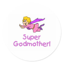 Super Godmother (Ppl) Round Stickers