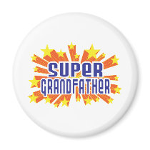 Super Grandfather magnets by busybrain Super Grandfather magnets
