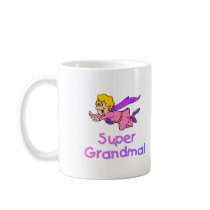 Super Grandma (Flying) mugs by CelebrationZazzle Super Grandma (Flying) mugs
