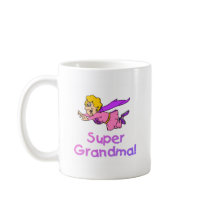 Super Grandma (Flying) mugs by TeeZazzle Super Grandma (Flying) mugs